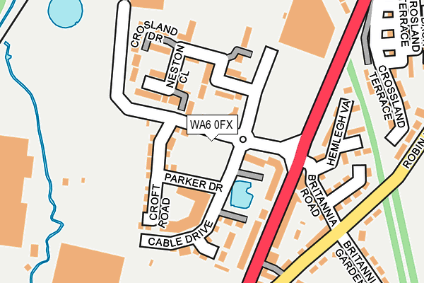 WA6 0FX map - OS OpenMap – Local (Ordnance Survey) WA6 0FX map - OS OpenMap – Local (Ordnance Survey)