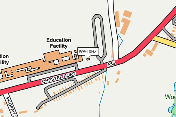WA6 0HZ map - OS OpenMap – Local (Ordnance Survey) WA6 0HZ map - OS OpenMap – Local (Ordnance Survey)