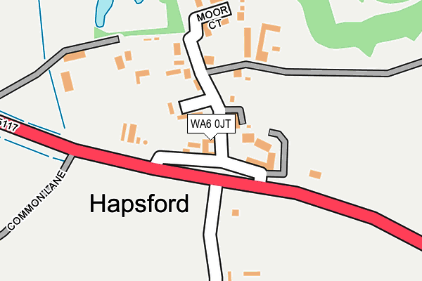 WA6 0JT map - OS OpenMap – Local (Ordnance Survey) WA6 0JT map - OS OpenMap – Local (Ordnance Survey)