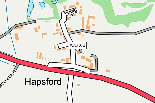 WA6 0JU map - OS OpenMap – Local (Ordnance Survey)