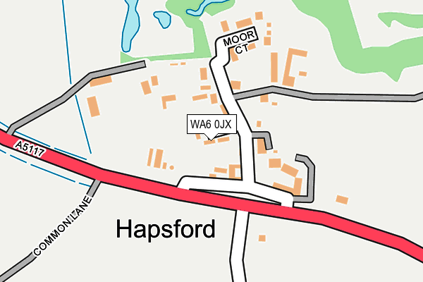 WA6 0JX map - OS OpenMap – Local (Ordnance Survey)