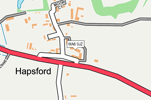 WA6 0JZ map - OS OpenMap – Local (Ordnance Survey)