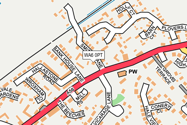 WA6 0PT map - OS OpenMap – Local (Ordnance Survey) WA6 0PT map - OS OpenMap – Local (Ordnance Survey)