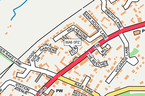 WA6 0PZ map - OS OpenMap – Local (Ordnance Survey) WA6 0PZ map - OS OpenMap – Local (Ordnance Survey)