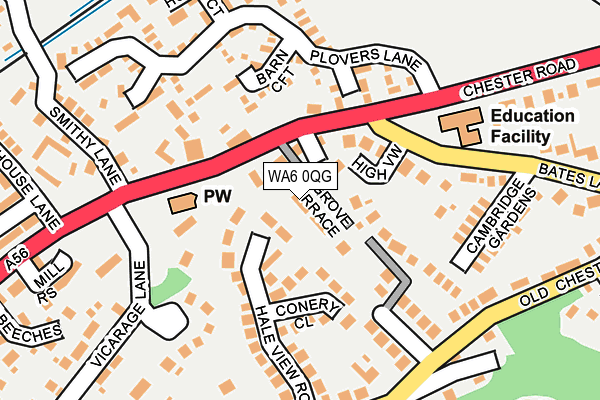WA6 0QG map - OS OpenMap – Local (Ordnance Survey) WA6 0QG map - OS OpenMap – Local (Ordnance Survey)