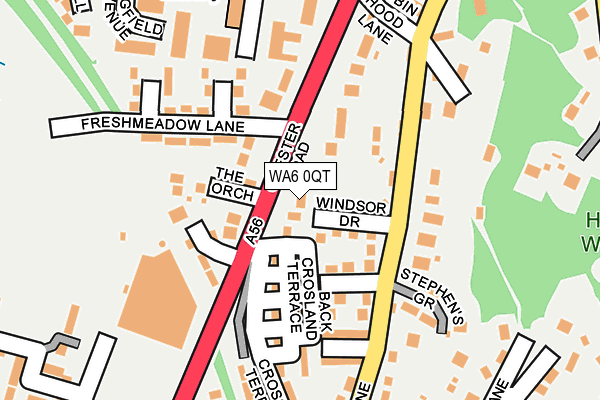 WA6 0QT map - OS OpenMap – Local (Ordnance Survey) WA6 0QT map - OS OpenMap – Local (Ordnance Survey)