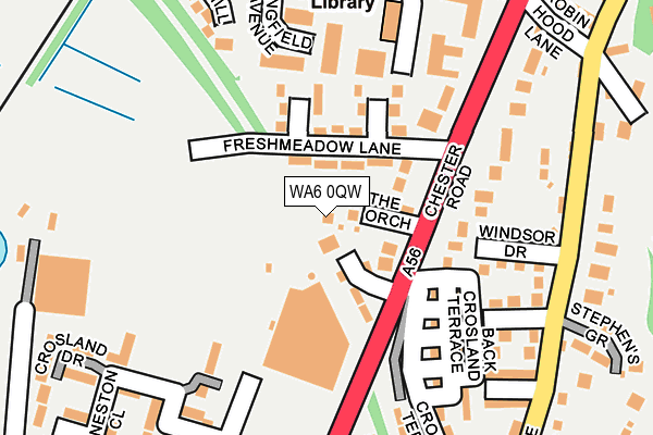 WA6 0QW map - OS OpenMap – Local (Ordnance Survey) WA6 0QW map - OS OpenMap – Local (Ordnance Survey)