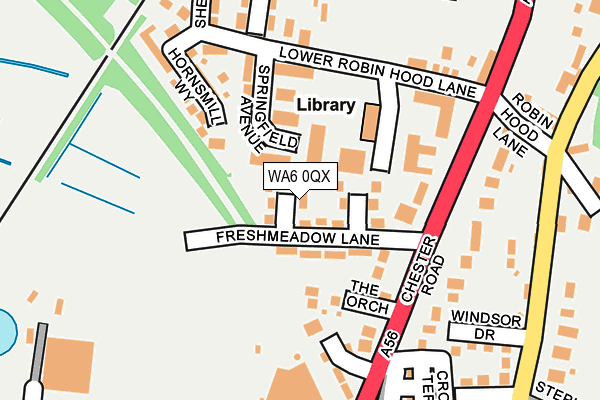 WA6 0QX map - OS OpenMap – Local (Ordnance Survey) WA6 0QX map - OS OpenMap – Local (Ordnance Survey)
