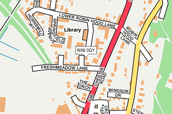 WA6 0QY map - OS OpenMap – Local (Ordnance Survey)