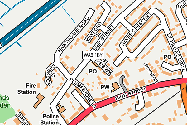 WA6 1BY map - OS OpenMap – Local (Ordnance Survey) WA6 1BY map - OS OpenMap – Local (Ordnance Survey)