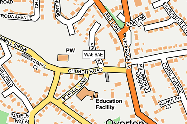 WA6 6AE map - OS OpenMap – Local (Ordnance Survey) WA6 6AE map - OS OpenMap – Local (Ordnance Survey)