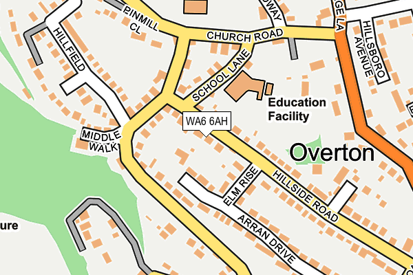 WA6 6AH map - OS OpenMap – Local (Ordnance Survey) WA6 6AH map - OS OpenMap – Local (Ordnance Survey)