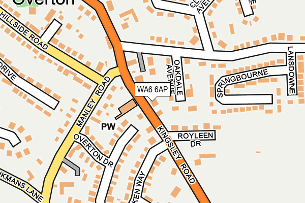 WA6 6AP map - OS OpenMap – Local (Ordnance Survey) WA6 6AP map - OS OpenMap – Local (Ordnance Survey)