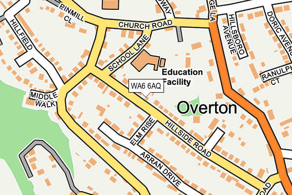 WA6 6AQ map - OS OpenMap – Local (Ordnance Survey) WA6 6AQ map - OS OpenMap – Local (Ordnance Survey)