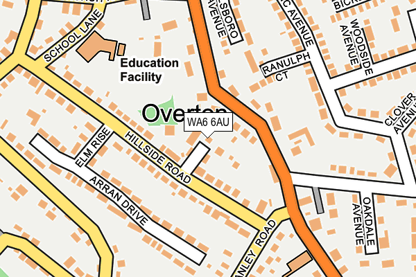 WA6 6AU map - OS OpenMap – Local (Ordnance Survey) WA6 6AU map - OS OpenMap – Local (Ordnance Survey)