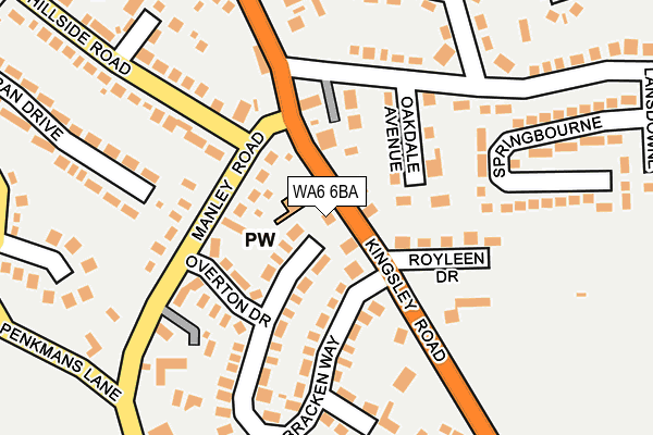 WA6 6BA map - OS OpenMap – Local (Ordnance Survey) WA6 6BA map - OS OpenMap – Local (Ordnance Survey)