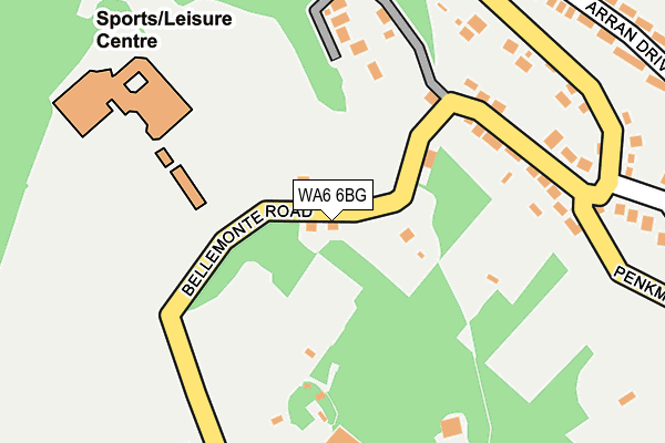WA6 6BG map - OS OpenMap – Local (Ordnance Survey) WA6 6BG map - OS OpenMap – Local (Ordnance Survey)