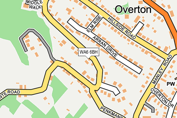 WA6 6BH map - OS OpenMap – Local (Ordnance Survey) WA6 6BH map - OS OpenMap – Local (Ordnance Survey)