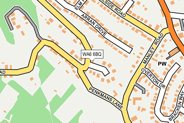 WA6 6BQ map - OS OpenMap – Local (Ordnance Survey) WA6 6BQ map - OS OpenMap – Local (Ordnance Survey)