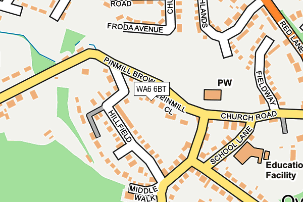 WA6 6BT map - OS OpenMap – Local (Ordnance Survey) WA6 6BT map - OS OpenMap – Local (Ordnance Survey)