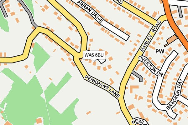 WA6 6BU map - OS OpenMap – Local (Ordnance Survey) WA6 6BU map - OS OpenMap – Local (Ordnance Survey)