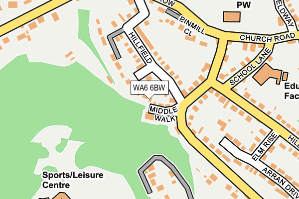 WA6 6BW map - OS OpenMap – Local (Ordnance Survey) WA6 6BW map - OS OpenMap – Local (Ordnance Survey)