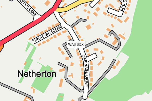 WA6 6DX map - OS OpenMap – Local (Ordnance Survey) WA6 6DX map - OS OpenMap – Local (Ordnance Survey)