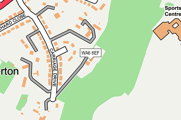 WA6 6EF map - OS OpenMap – Local (Ordnance Survey) WA6 6EF map - OS OpenMap – Local (Ordnance Survey)
