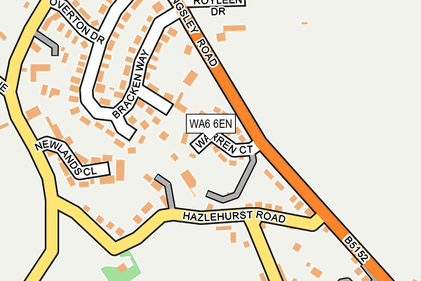 WA6 6EN map - OS OpenMap – Local (Ordnance Survey) WA6 6EN map - OS OpenMap – Local (Ordnance Survey)