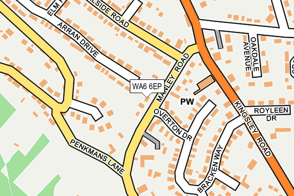 WA6 6EP map - OS OpenMap – Local (Ordnance Survey) WA6 6EP map - OS OpenMap – Local (Ordnance Survey)