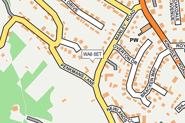 WA6 6ET map - OS OpenMap – Local (Ordnance Survey) WA6 6ET map - OS OpenMap – Local (Ordnance Survey)