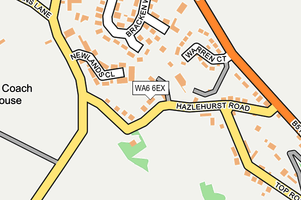 WA6 6EX map - OS OpenMap – Local (Ordnance Survey) WA6 6EX map - OS OpenMap – Local (Ordnance Survey)