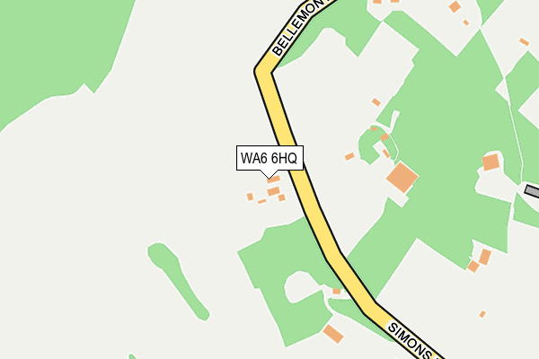 WA6 6HQ map - OS OpenMap – Local (Ordnance Survey) WA6 6HQ map - OS OpenMap – Local (Ordnance Survey)
