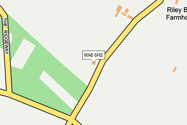 WA6 6HS map - OS OpenMap – Local (Ordnance Survey) WA6 6HS map - OS OpenMap – Local (Ordnance Survey)