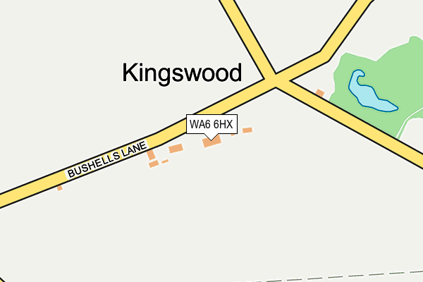 WA6 6HX map - OS OpenMap – Local (Ordnance Survey) WA6 6HX map - OS OpenMap – Local (Ordnance Survey)