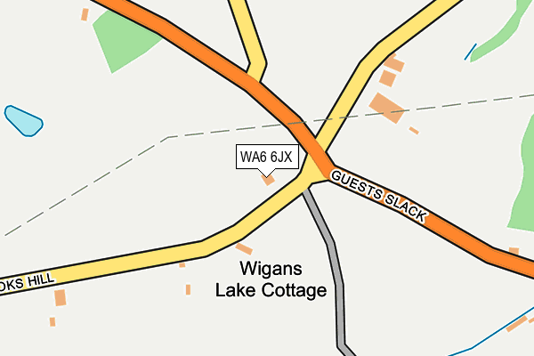 WA6 6JX map - OS OpenMap – Local (Ordnance Survey) WA6 6JX map - OS OpenMap – Local (Ordnance Survey)