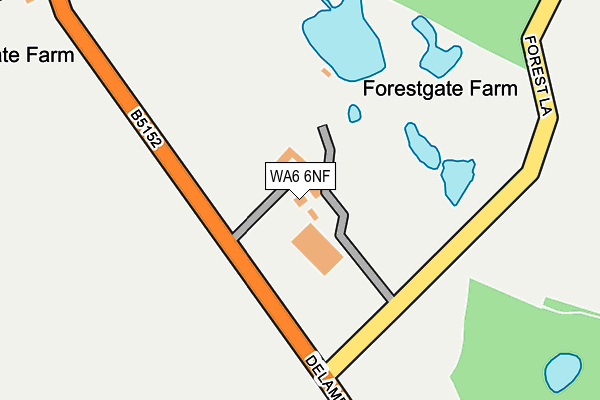WA6 6NF map - OS OpenMap – Local (Ordnance Survey) WA6 6NF map - OS OpenMap – Local (Ordnance Survey)