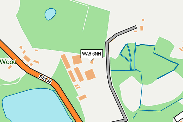 WA6 6NH map - OS OpenMap – Local (Ordnance Survey) WA6 6NH map - OS OpenMap – Local (Ordnance Survey)
