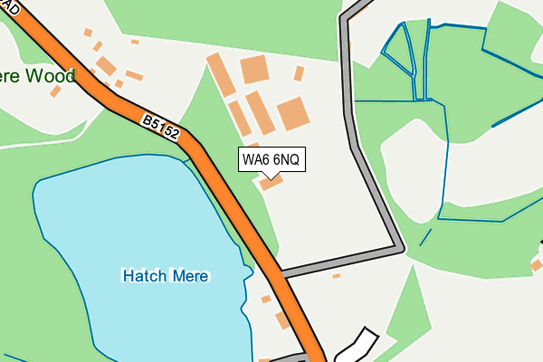 WA6 6NQ map - OS OpenMap – Local (Ordnance Survey) WA6 6NQ map - OS OpenMap – Local (Ordnance Survey)