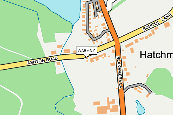 WA6 6NZ map - OS OpenMap – Local (Ordnance Survey) WA6 6NZ map - OS OpenMap – Local (Ordnance Survey)