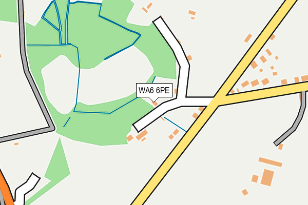 WA6 6PE map - OS OpenMap – Local (Ordnance Survey) WA6 6PE map - OS OpenMap – Local (Ordnance Survey)