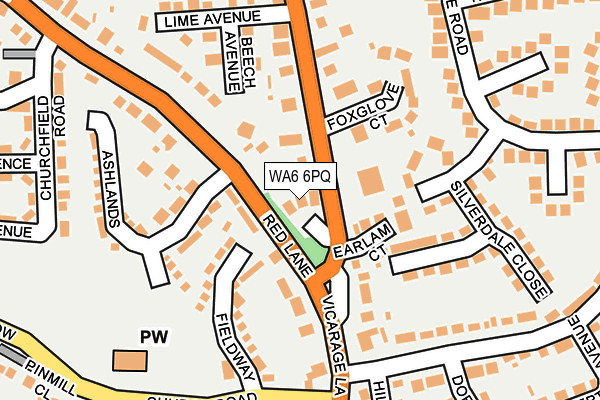 WA6 6PQ map - OS OpenMap – Local (Ordnance Survey) WA6 6PQ map - OS OpenMap – Local (Ordnance Survey)