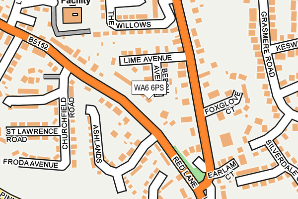 WA6 6PS map - OS OpenMap – Local (Ordnance Survey) WA6 6PS map - OS OpenMap – Local (Ordnance Survey)