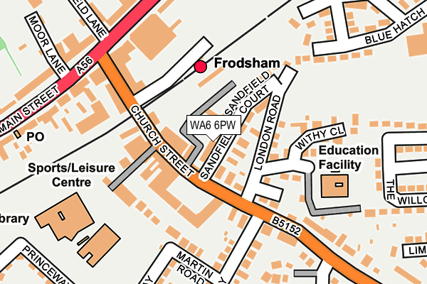 WA6 6PW map - OS OpenMap – Local (Ordnance Survey) WA6 6PW map - OS OpenMap – Local (Ordnance Survey)