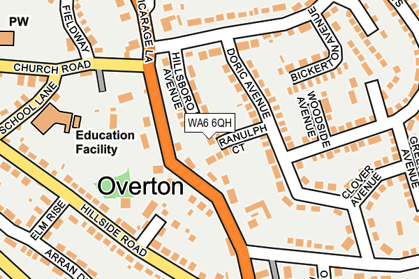 WA6 6QH map - OS OpenMap – Local (Ordnance Survey) WA6 6QH map - OS OpenMap – Local (Ordnance Survey)
