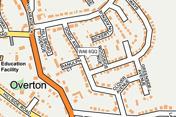 WA6 6QQ map - OS OpenMap – Local (Ordnance Survey) WA6 6QQ map - OS OpenMap – Local (Ordnance Survey)