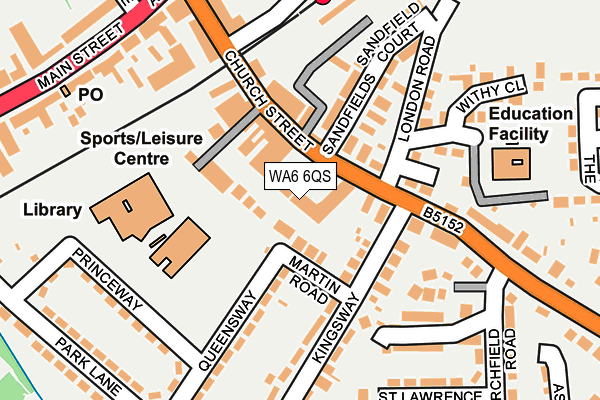 WA6 6QS map - OS OpenMap – Local (Ordnance Survey) WA6 6QS map - OS OpenMap – Local (Ordnance Survey)