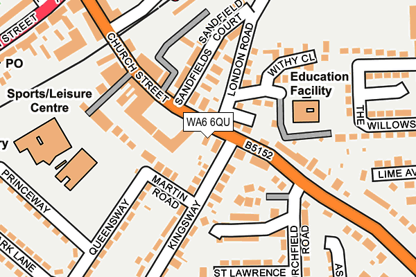 WA6 6QU map - OS OpenMap – Local (Ordnance Survey) WA6 6QU map - OS OpenMap – Local (Ordnance Survey)