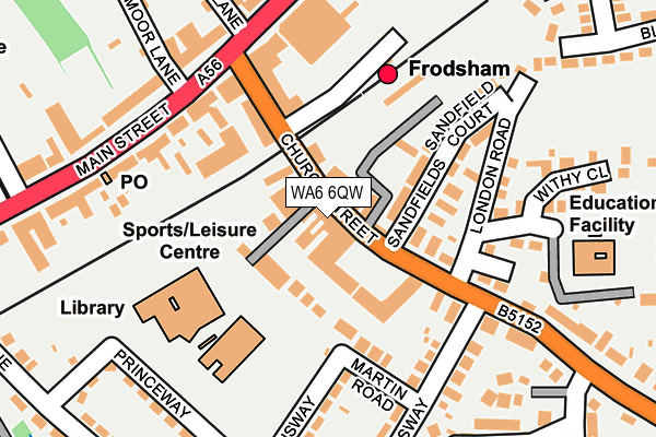 WA6 6QW map - OS OpenMap – Local (Ordnance Survey) WA6 6QW map - OS OpenMap – Local (Ordnance Survey)