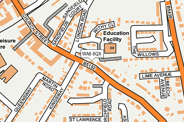 WA6 6QX map - OS OpenMap – Local (Ordnance Survey) WA6 6QX map - OS OpenMap – Local (Ordnance Survey)